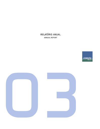 Thumbnail Comgás Annual Report 2003