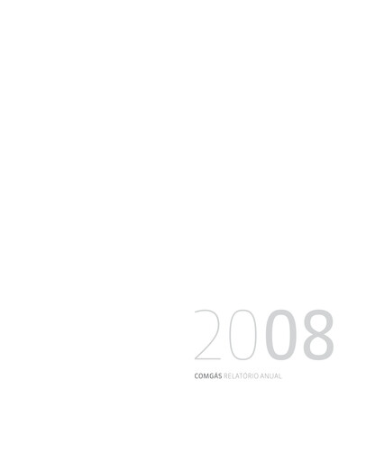 Thumbnail Comgás Annual Report 2008