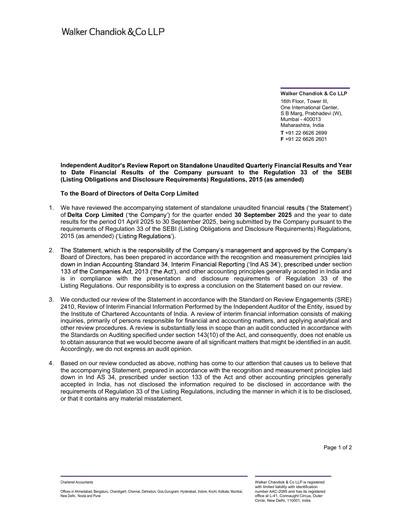 Thumbnail Delta Corp Quarterly Report 2025-q2