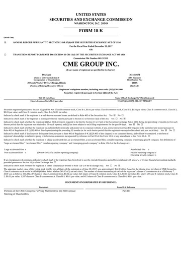 Thumbnail CME Group Annual Report 2017