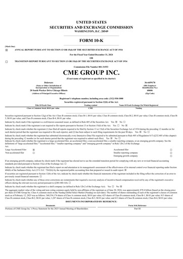 Thumbnail CME Group Annual Report 2024