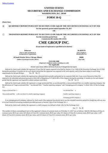 Thumbnail CME Group Quarterly Report 2017-q3
