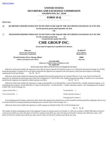 Thumbnail CME Group Quarterly Report 2018-q3