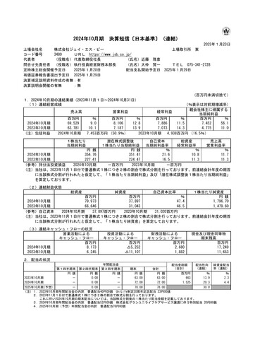 Miniature J.S.B.Co. Rapport financier fy2024