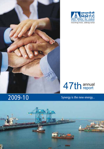 Thumbnail MMTC Annual Report 2009-2010