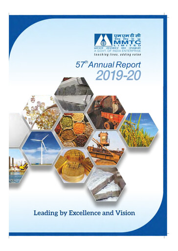 Thumbnail MMTC Annual Report 2019-2020