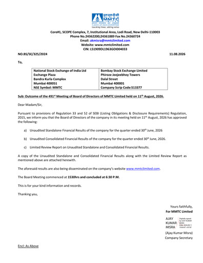 Thumbnail MMTC Quarterly Report 2026-q1