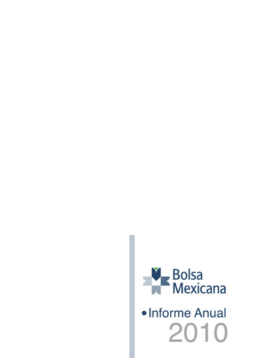 Thumbnail BMV (Bolsa Mexicana de Valores) Annual Report 2010