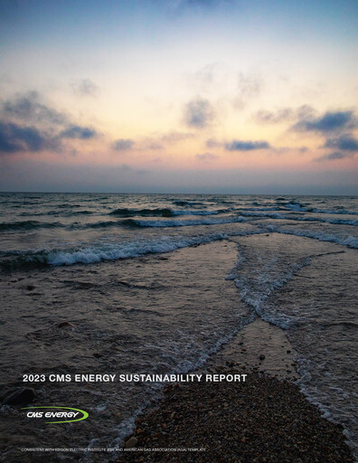 Thumbnail CMS Energy
 Sustainability Report 2023