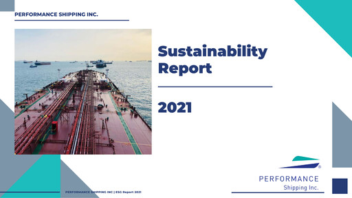 Thumbnail Performance Shipping
 Sustainability Report 2021