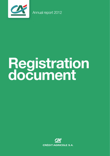 Thumbnail Crédit Agricole Universal Registration Document 2012