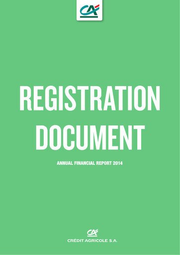 Thumbnail Crédit Agricole Universal Registration Document 2014