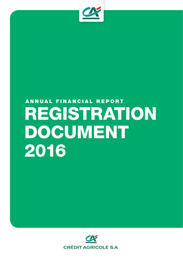 Thumbnail Crédit Agricole Universal Registration Document 2016
