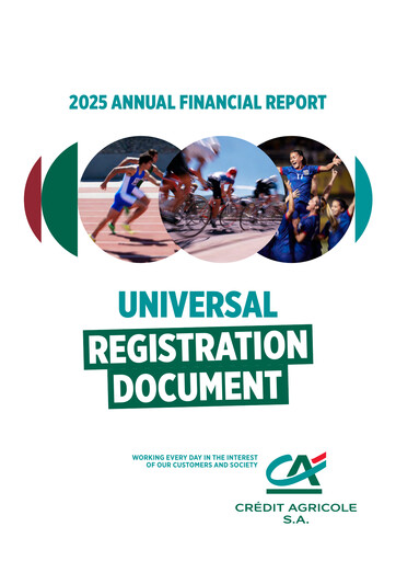Thumbnail Crédit Agricole Universal Registration Document 2025