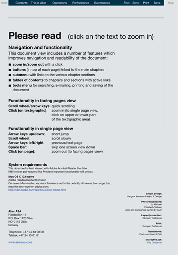 Thumbnail Aker ASA Annual Report 2009