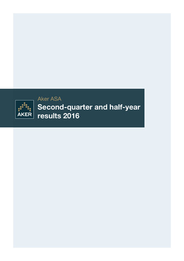 Thumbnail Aker ASA Half-year Report 2016-h1