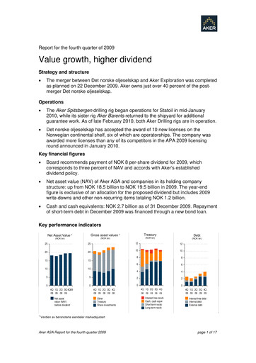 Thumbnail Aker ASA Quarterly Report 2009-q4