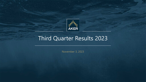 Thumbnail Aker ASA Quarterly Report 2023-q3