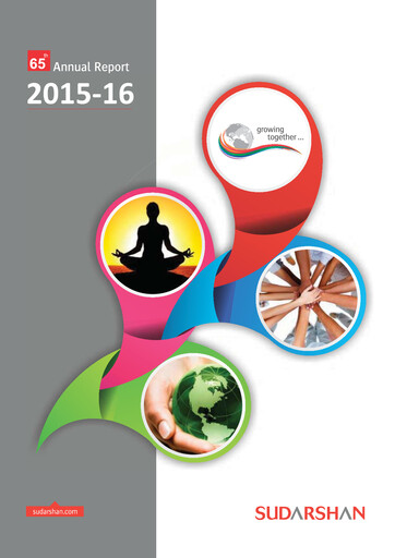 Thumbnail Sudarshan Chemical Annual Report 2015-2016