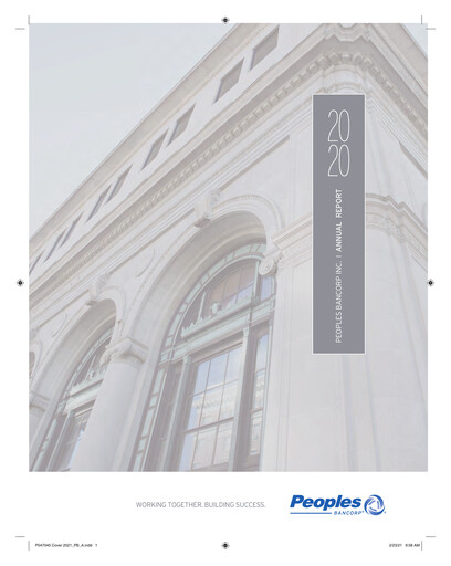 Thumbnail Peoples Bancorp Annual Report 2020