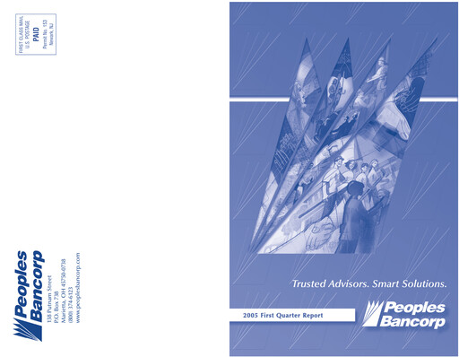 Thumbnail Peoples Bancorp Quarterly Report 2005-q1