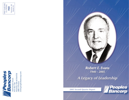 Thumbnail Peoples Bancorp Quarterly Report 2005-q2