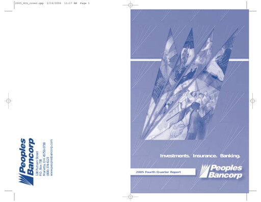 Thumbnail Peoples Bancorp Quarterly Report 2005-q4