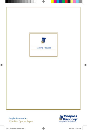 Thumbnail Peoples Bancorp Quarterly Report 2010-q1