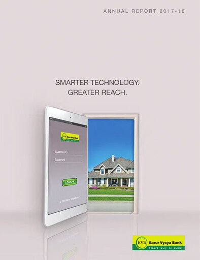 Thumbnail Karur Vysya Bank
 Annual Report 2017-2018
