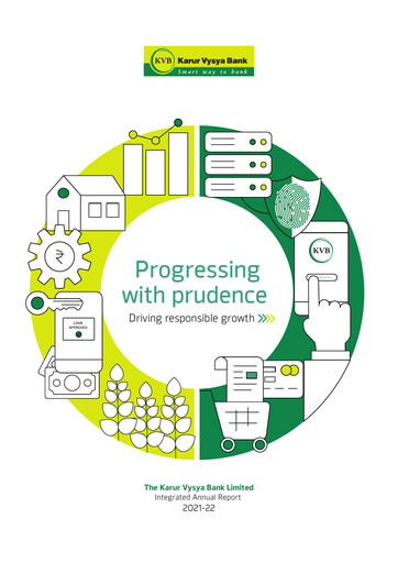 Thumbnail Karur Vysya Bank
 Annual Report 2021-2022