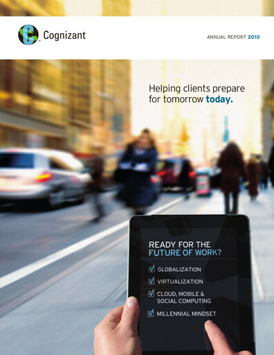 Thumbnail Cognizant Technology Solutions  Annual Report 2010
