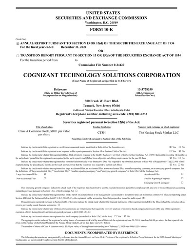 Thumbnail Cognizant Technology Solutions  Annual Report 2024