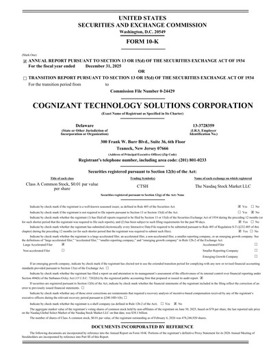 Thumbnail Cognizant Technology Solutions  Annual Report 2025