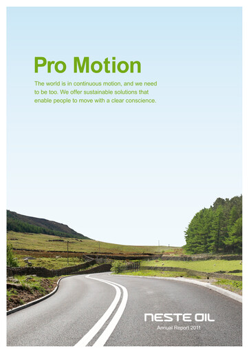 Thumbnail Neste Annual Report 2011