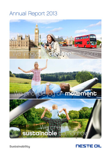 Thumbnail Neste Sustainability Report 2013