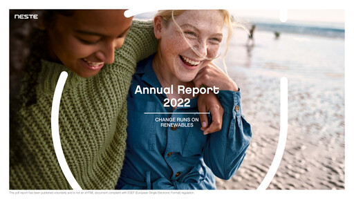 Thumbnail Neste Sustainability Report 2022