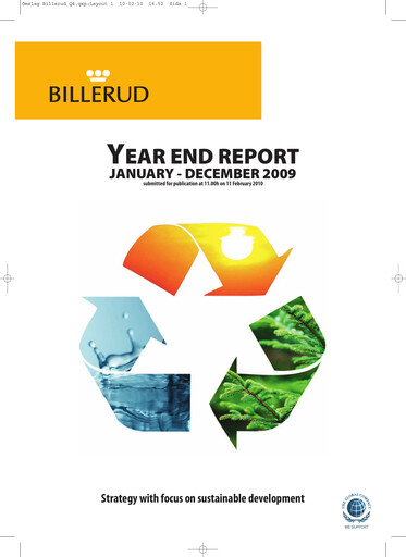 Thumbnail BillerudKorsnäs Financial Statement 2009