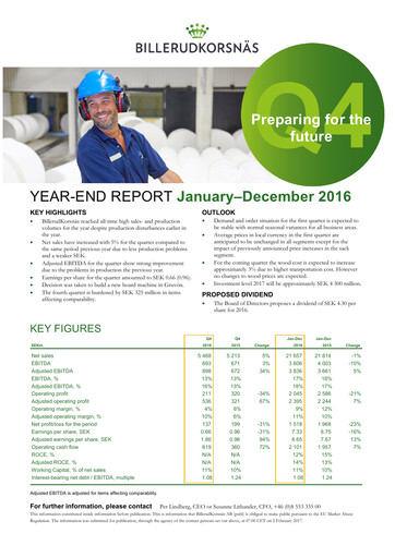 Thumbnail BillerudKorsnäs Financial Statement 2016
