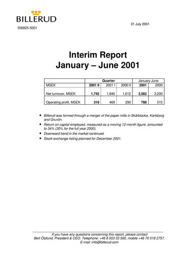 Thumbnail BillerudKorsnäs Half-year Report 2001-h1