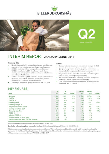 Thumbnail BillerudKorsnäs Quarterly Report 2017-q2