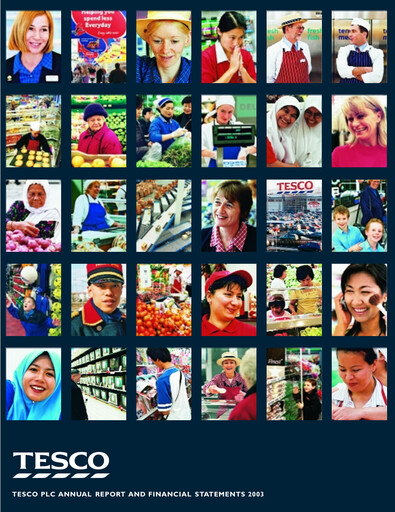 Thumbnail Tesco Annual Report 2003
