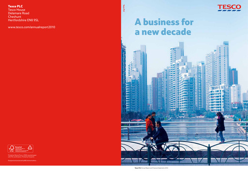 Thumbnail Tesco Annual Report 2010