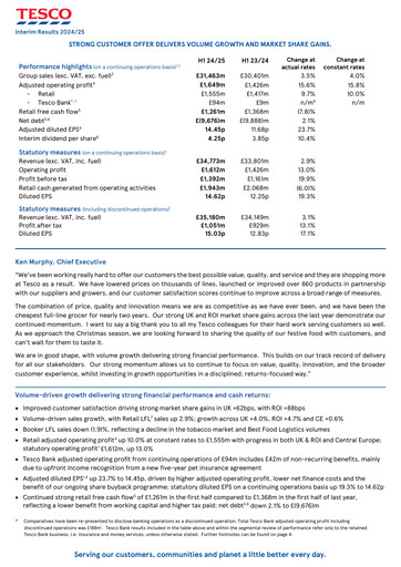 Vorschaubild Tesco Halbjahresbericht 2025-h1