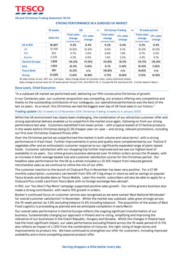 Vorschaubild Tesco Quartalsbericht 2020-q3