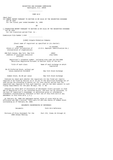 Thumbnail Colgate-Palmolive Annual Report 1999