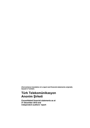 Thumbnail Türk Telekom
 Financial Statement 2010