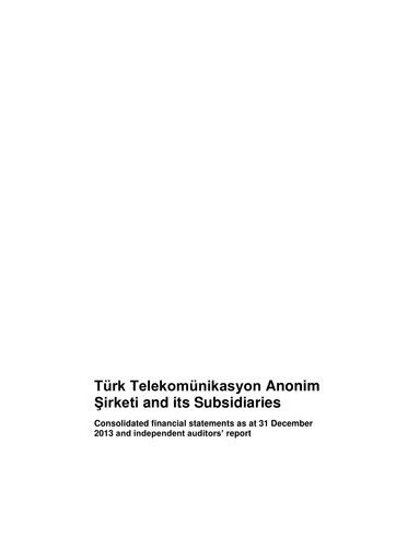 Thumbnail Türk Telekom
 Financial Statement 2013