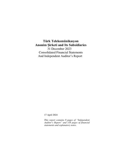 Thumbnail Türk Telekom
 Financial Statement 2023