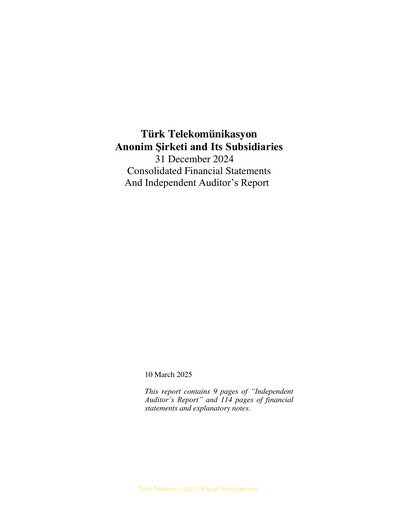 Thumbnail Türk Telekom
 Financial Statement 2024