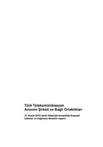 Thumbnail Türk Telekom
 Financial Statement 2012